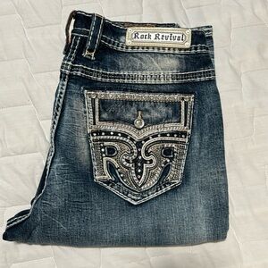 Rock Revival size 34 light blue